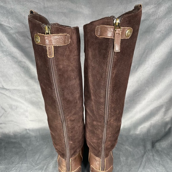 Sam Edelman Pembrooke Women's Brown Suede Leather Riding Boot Size 7M - Picture 6 of 11